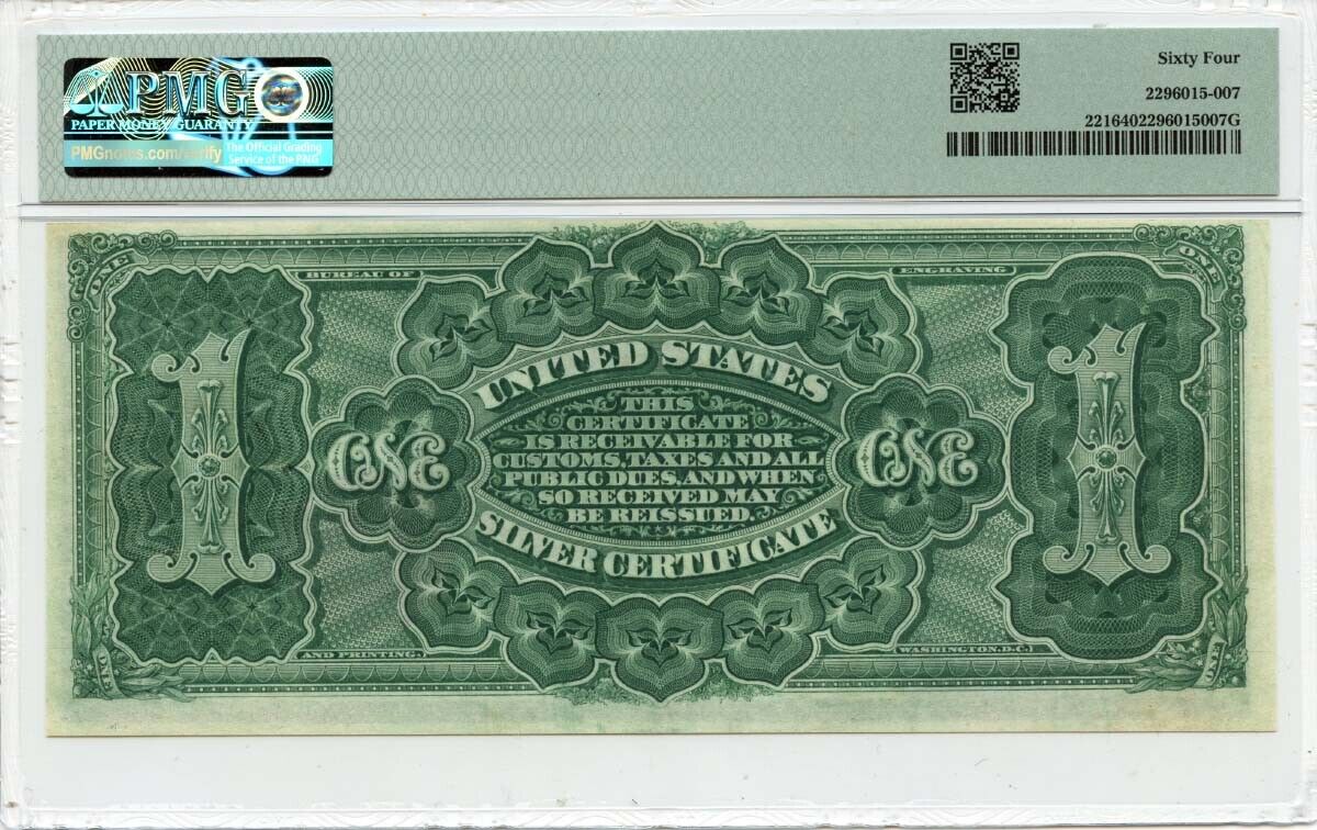 1886 $1 Silver Certificate Martha Washington Fr# 221 PMG CH64