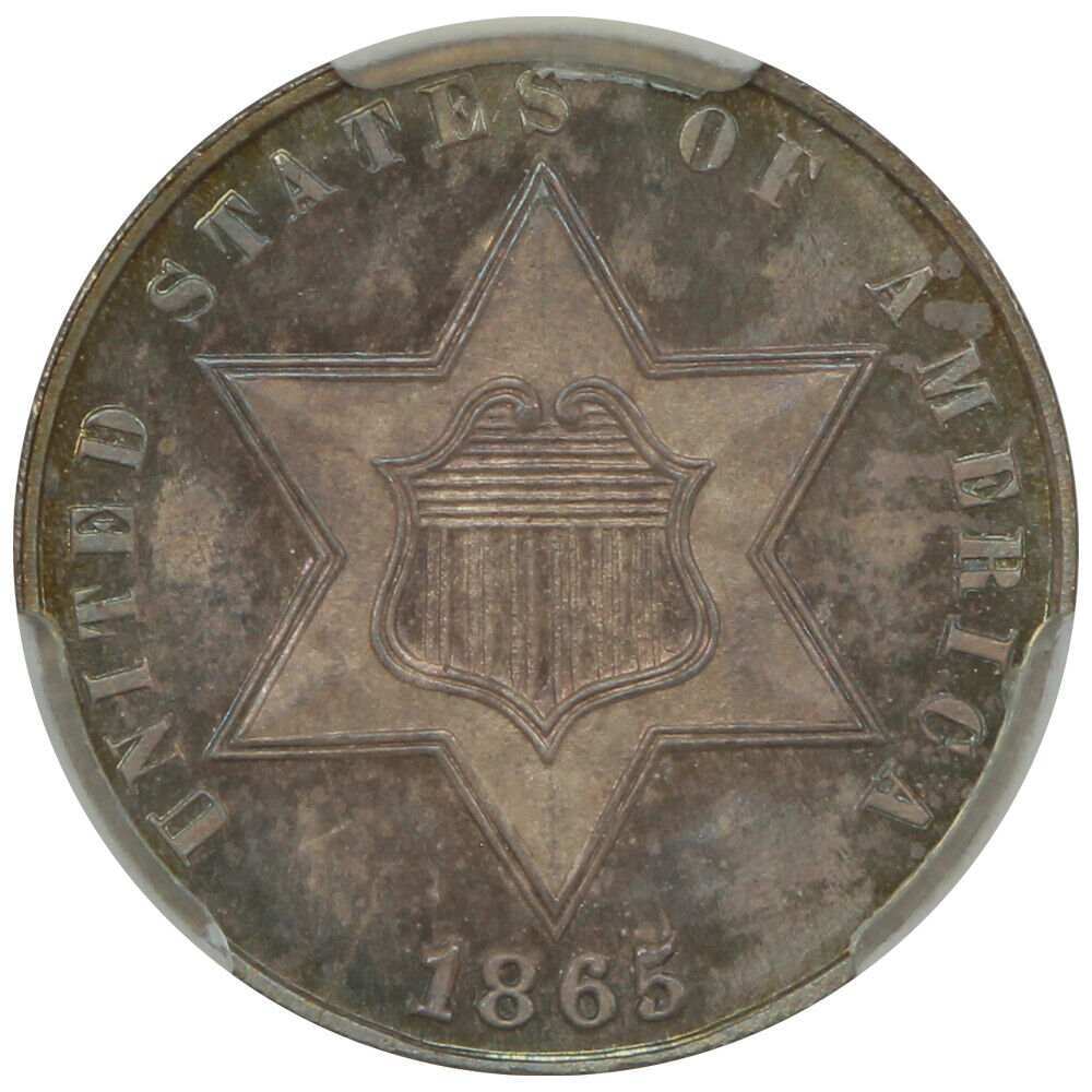 1865 3CS CACG PR66 ex: D.L. Hansen - Three Cent Silver