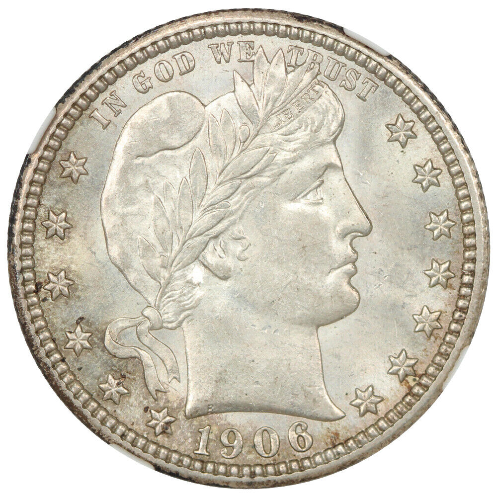 1906 25C NGC MS63 - Barber Quarter