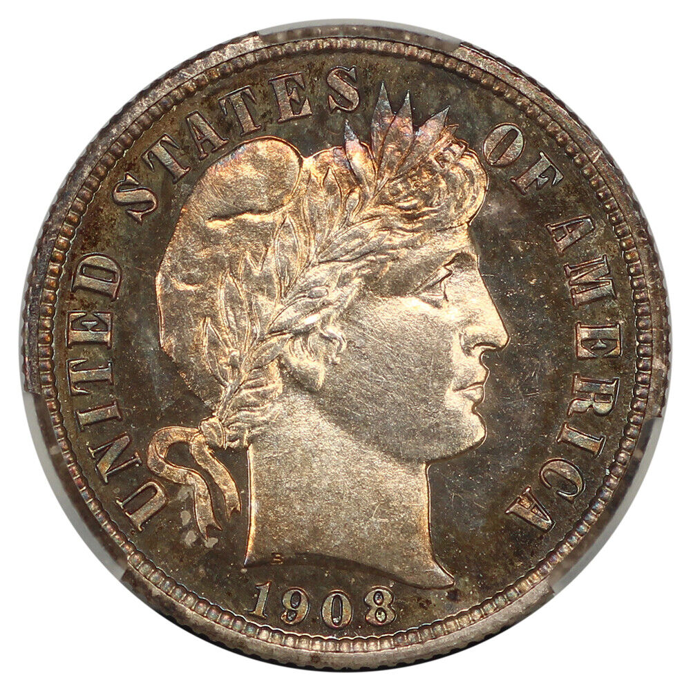 1908 10C CACG PR66CAM ex: D.L. Hansen - Barber Dime