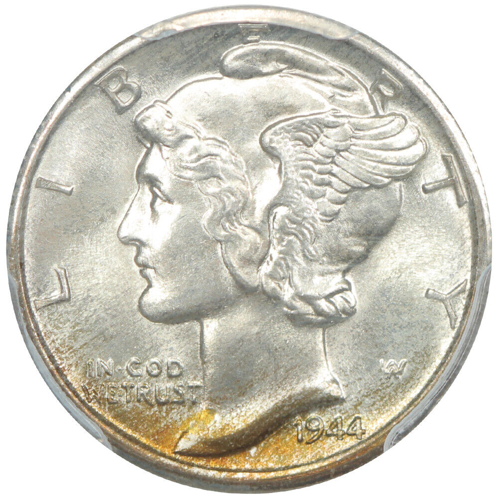 1944-D 10C PCGS MS68FB ex: D.L. Hansen