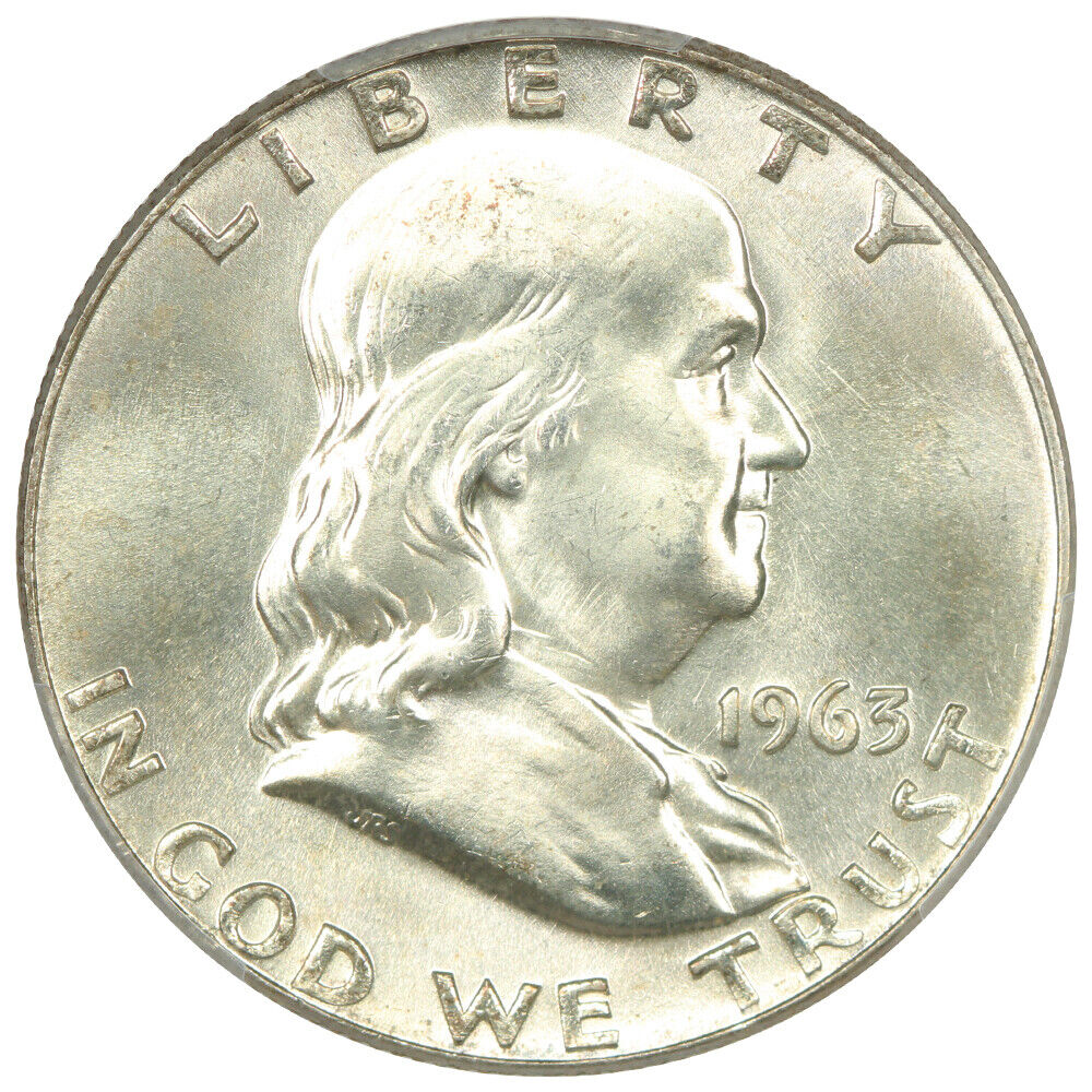 1963-D 50C PCGS MS66FBL - Franklin Half Dollar