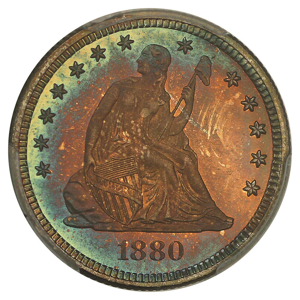 1880 25C PCGS PR68 ex: D.L. Hansen