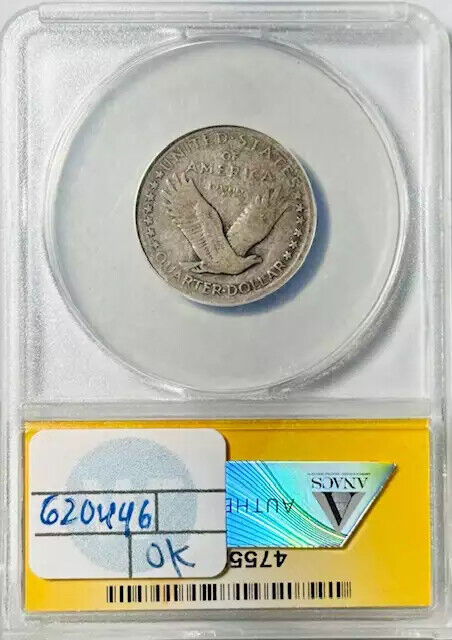 1917 Standing Liberty Quarter ANACS F-15