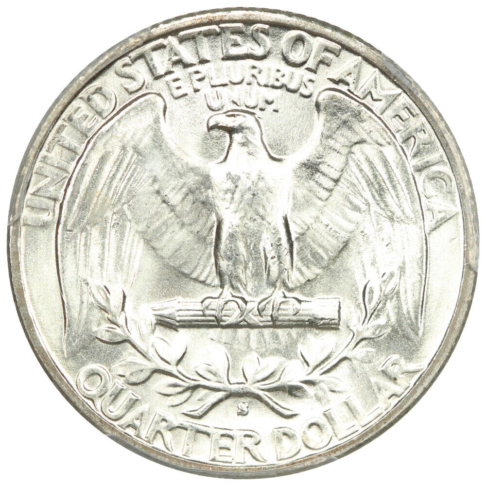 1943-S 25C PCGS/CAC MS67+ ex: D.L. Hansen - Washington Quarter - Registry Worthy