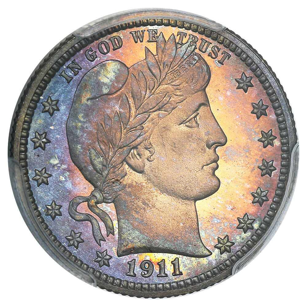 1911 25c PCGS/CAC Proof 68 ex: D.L. Hansen