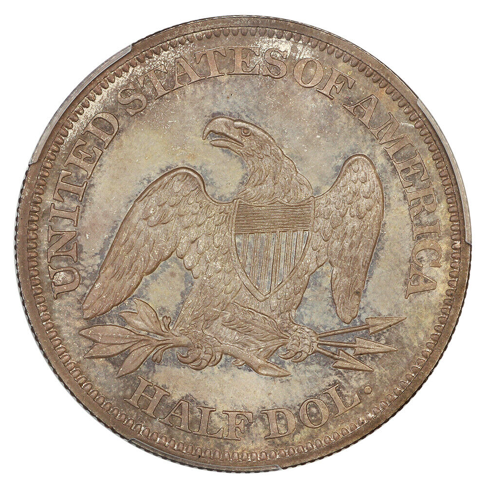 1862 50C PCGS/CAC PR64+