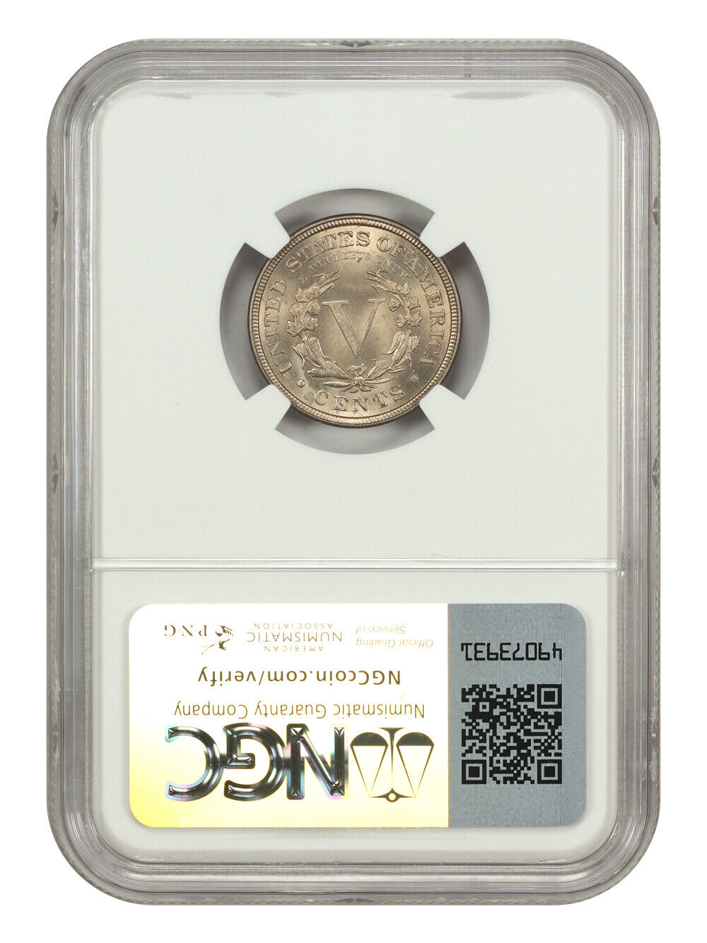 1883 5C NGC MS67 (With CENTS) - Liberty Nickel
