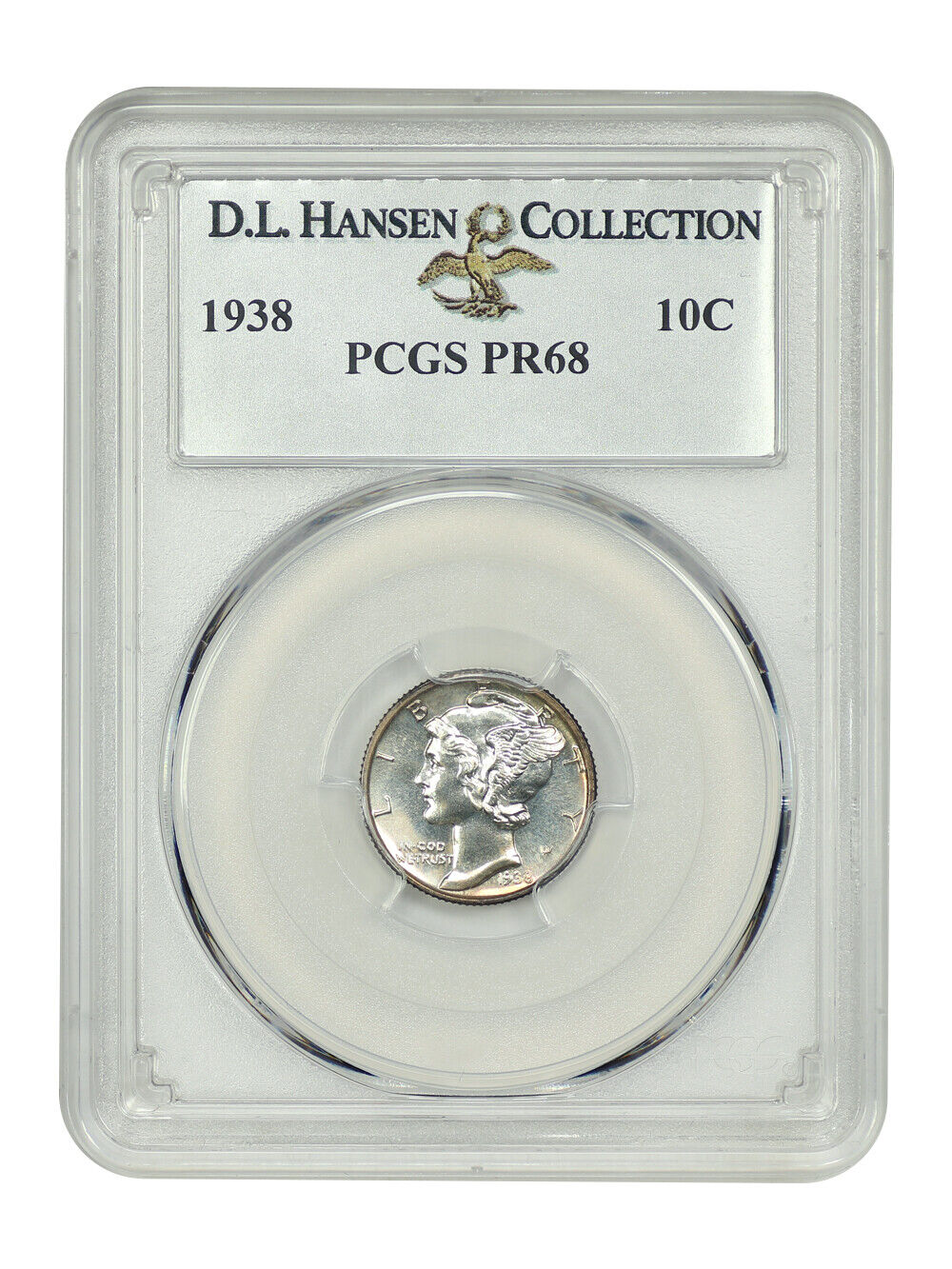 1938 10C PCGS PR68 ex: D.L. Hansen