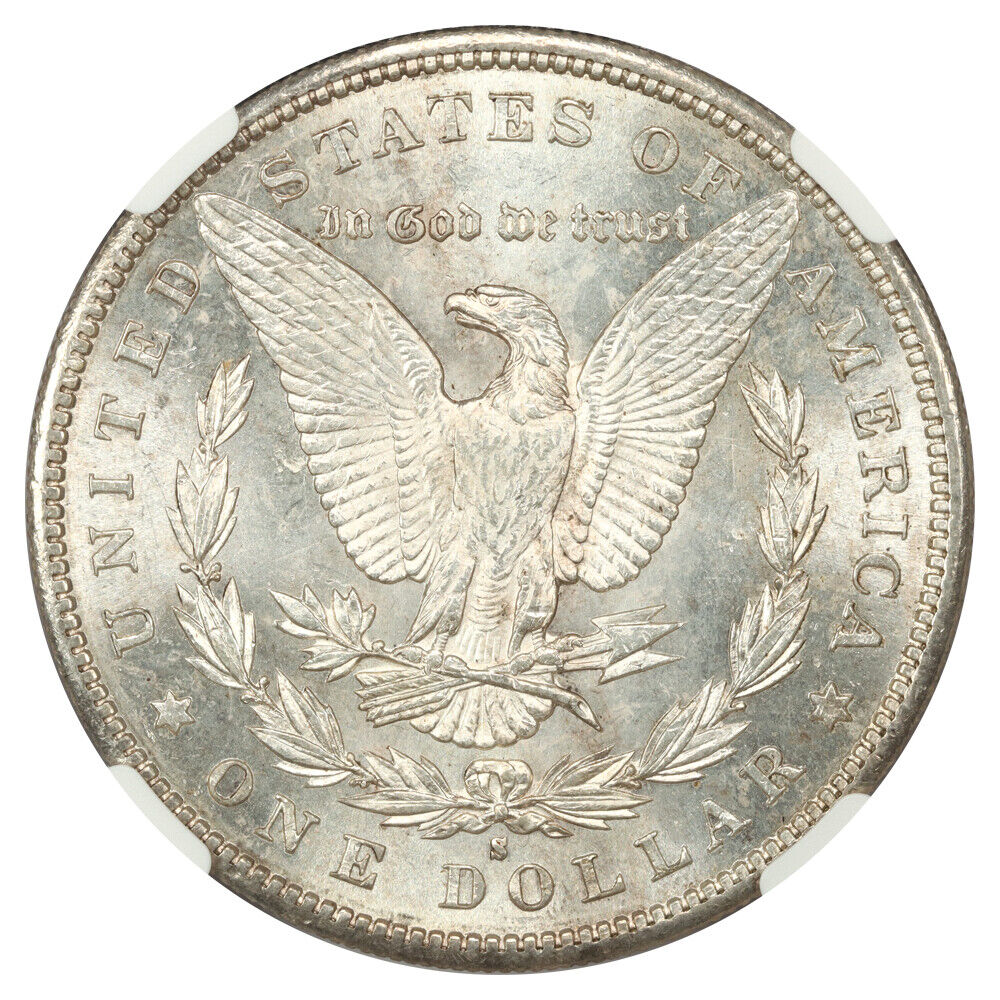 1889-S $1 NGC MS61 - Morgan Dollar