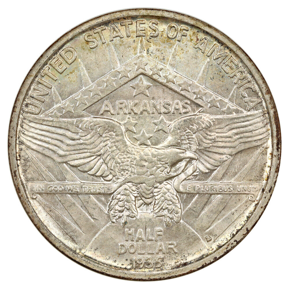 1935-S 50C Arkansas NGC MS65 (OH) - Classic Silver Commemorative