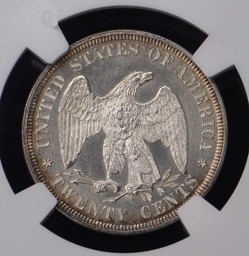 1876 Twenty-Cent Piece 20C NGC MS66