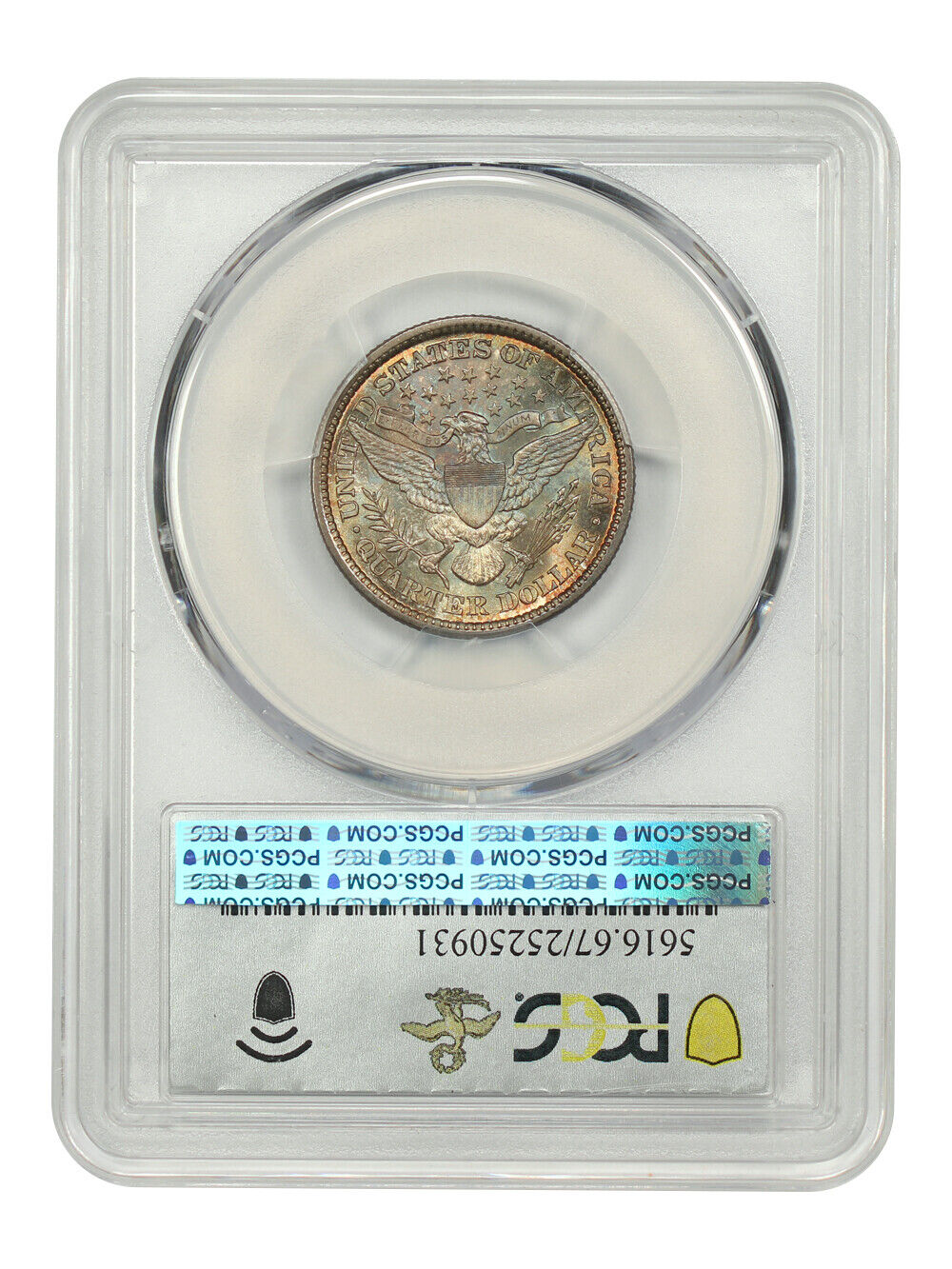 1897 25C PCGS MS67