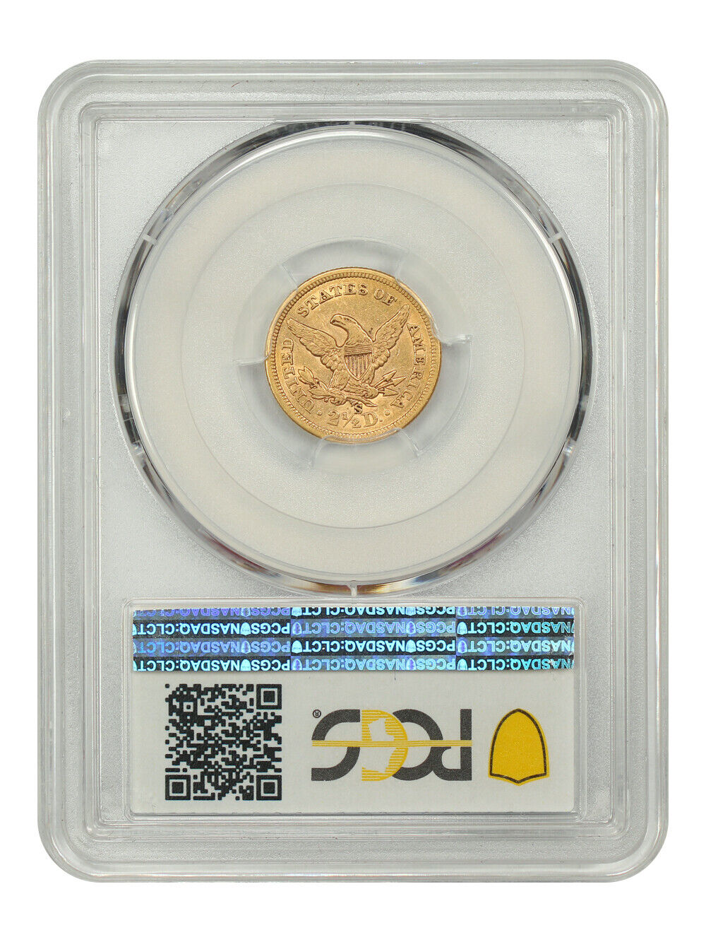 1856-S $2.50 PCGS AU50 - Liberty Head $2.5