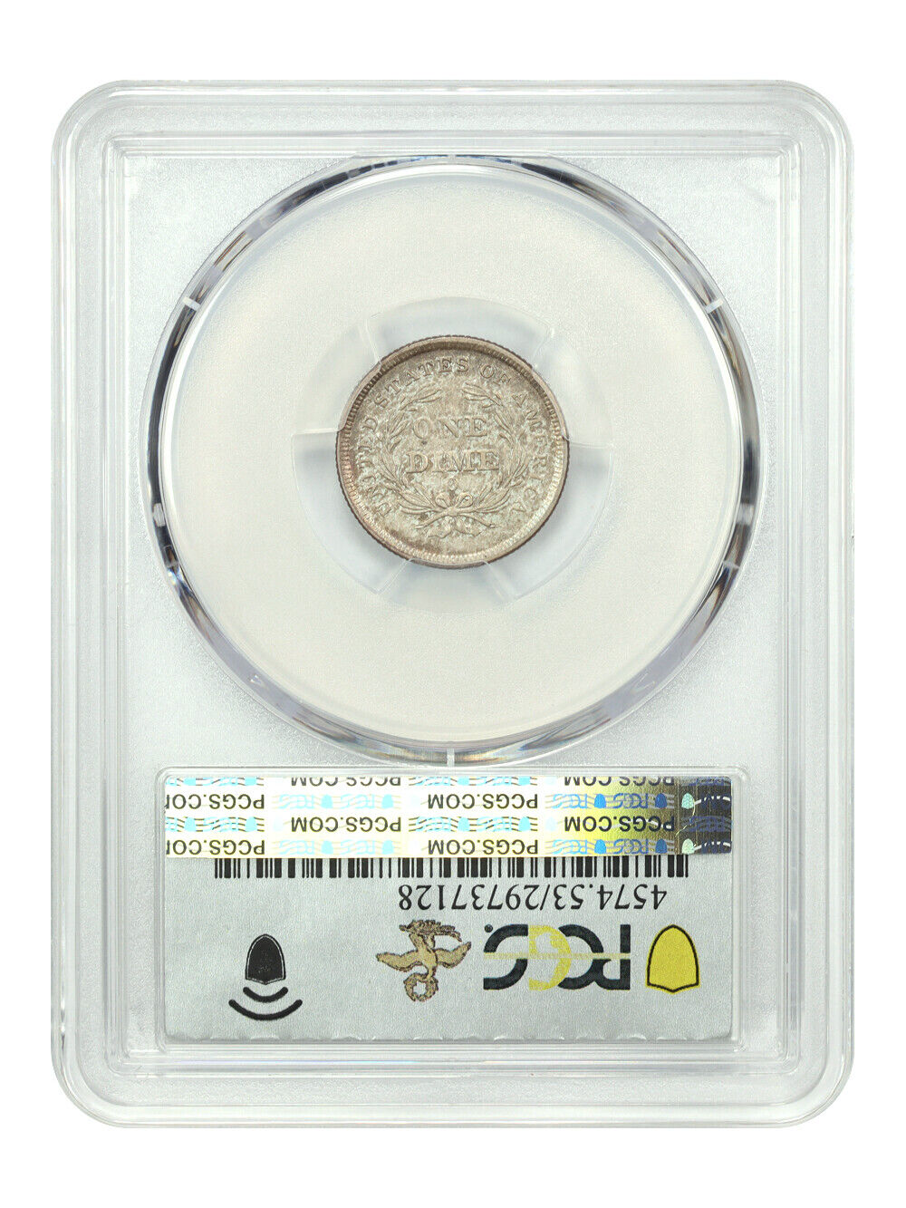 1840-O 10C PCGS AU53 (No Drapery) ex: D.L. Hansen