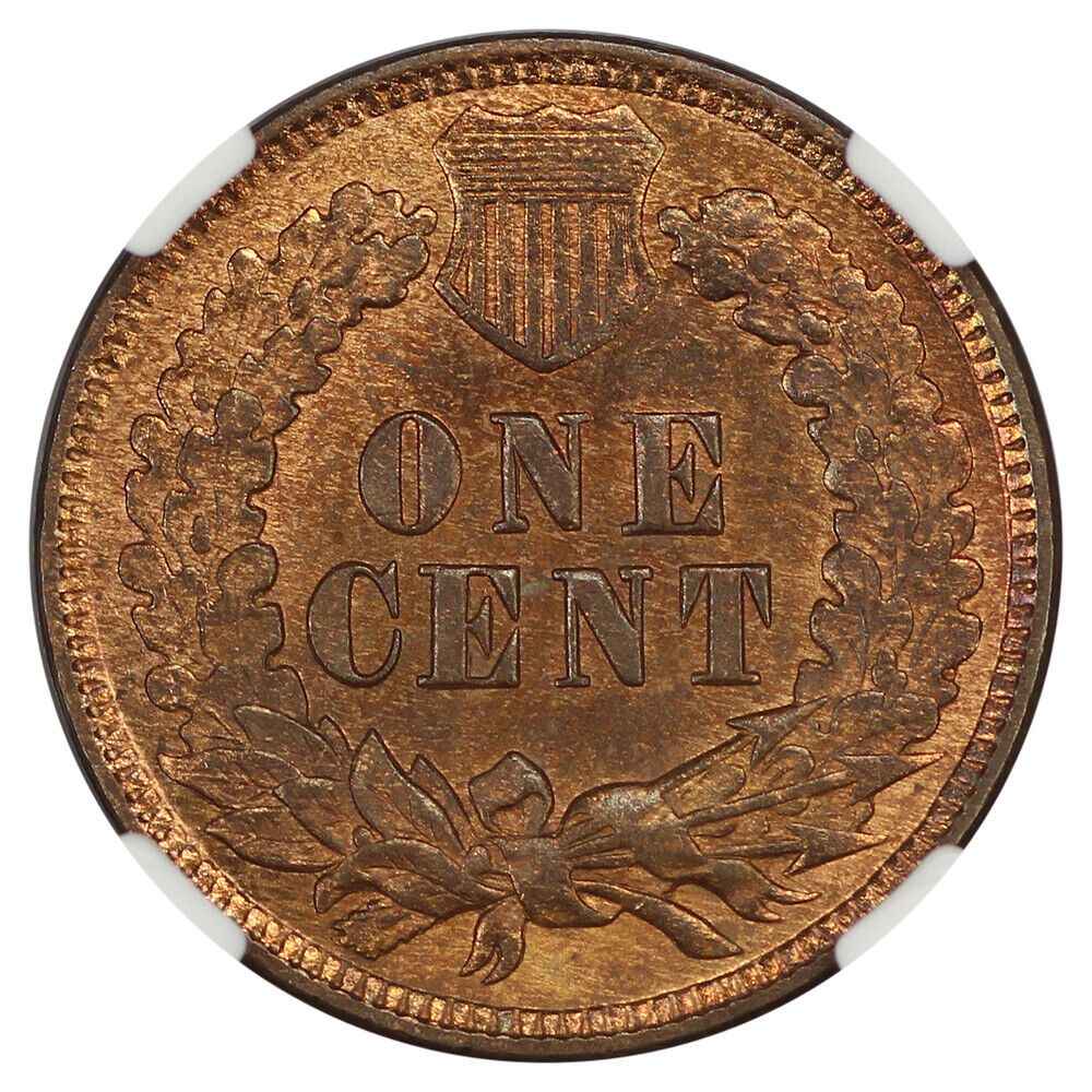 1874 1C NGC MS65RB - Indian Cent