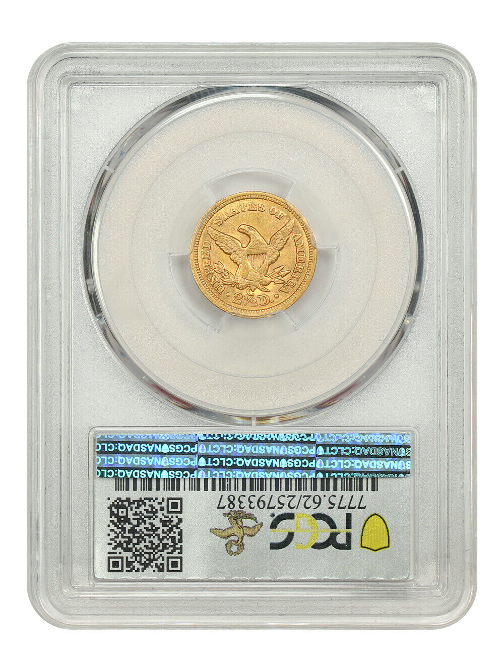 1855-C $2.50 PCGS MS62 ex: D.L. Hansen - Liberty Head $2.5