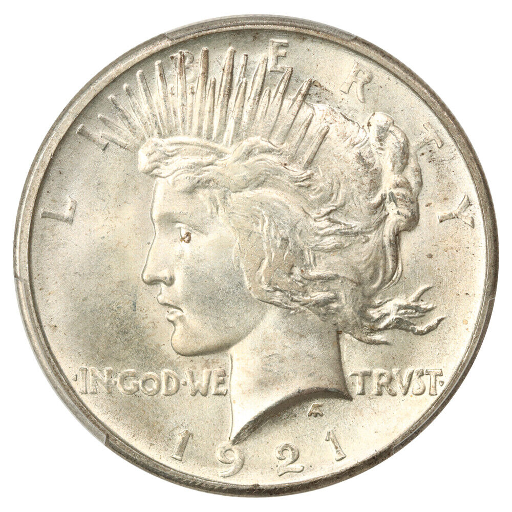 1921 $1 PCGS MS67 (High Relief) ex: D.L. Hansen/Linda Gail