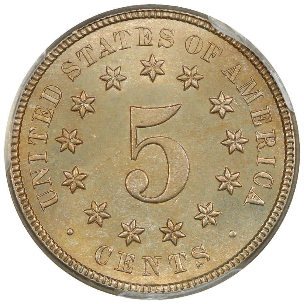 1874 5C PCGS MS66 ex: D.L. Hansen
