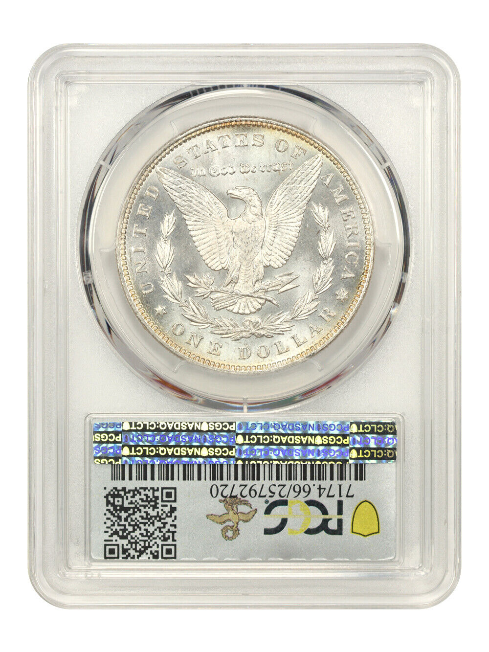 1887/6 $1 PCGS/CAC MS66 ex: D.L. Hansen