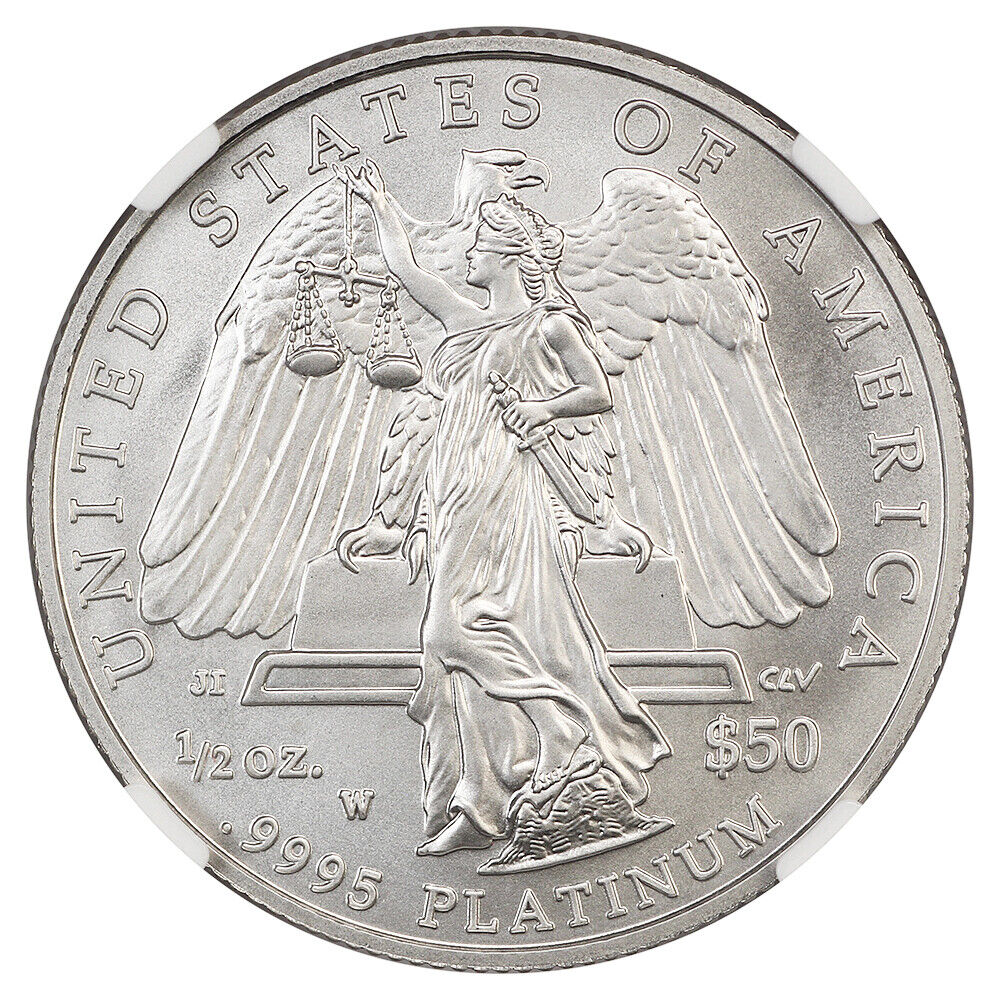 2008-W $50 Burnished St. of Liberty NGC SP70 - $50 Platinum Eagles
