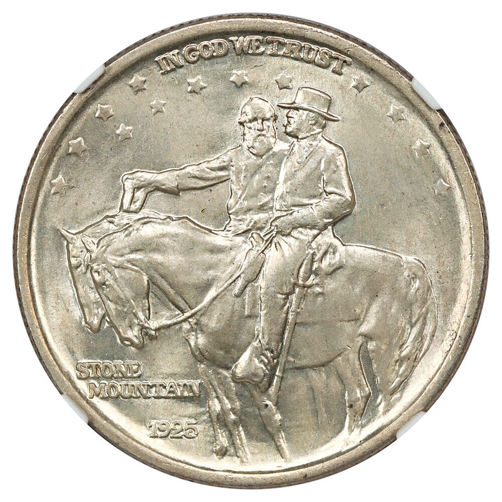 1925 50C Stone Mountain NGC MS65 - Classic Silver Commemorative