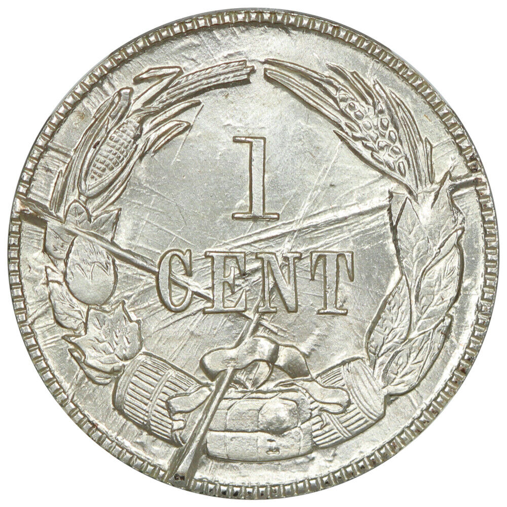 CSA: (1961) Silver 1c Bashlow NGC MS67 (Restrike, Defaced Dies) - Other