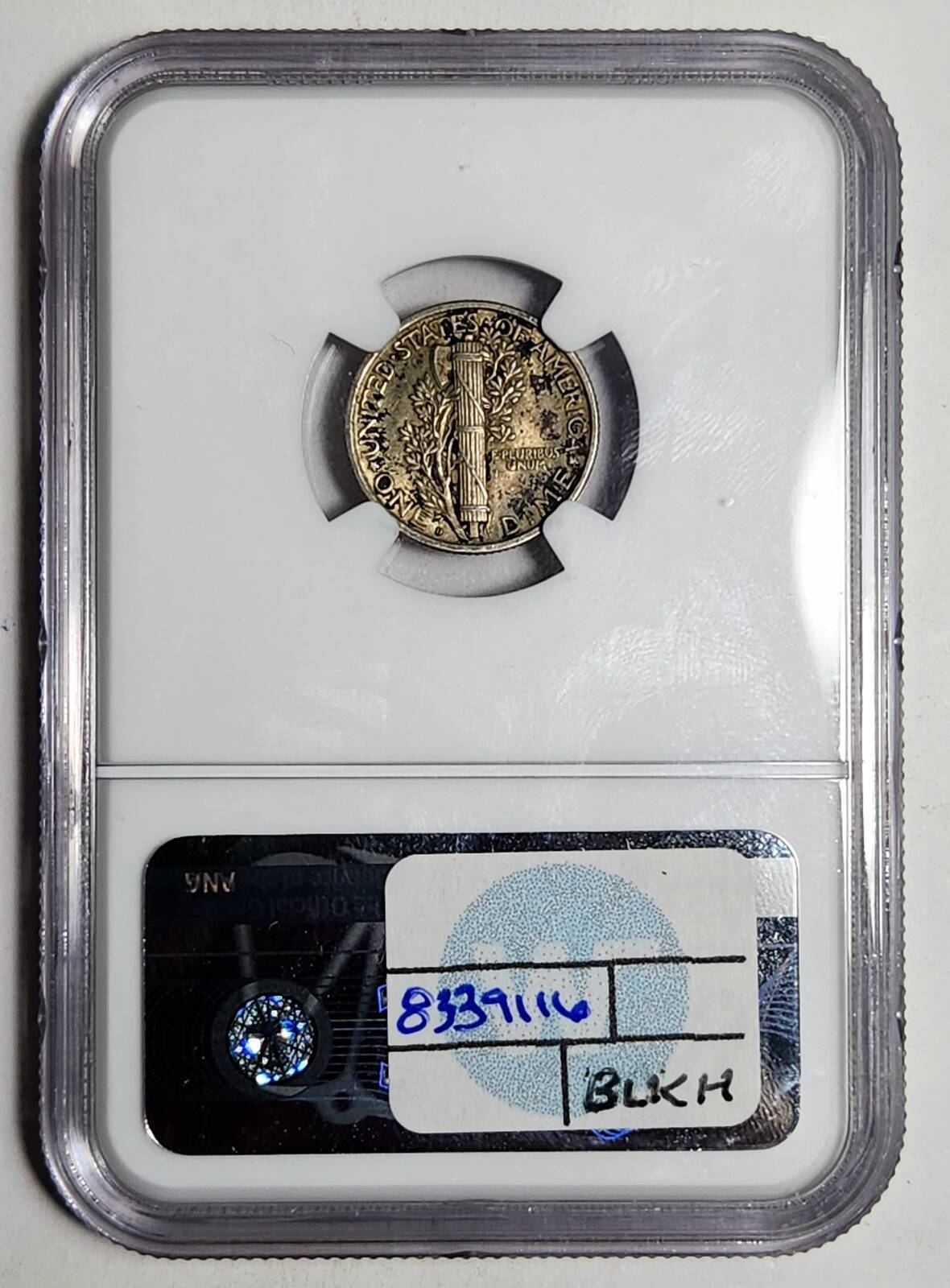 1918 D Mercury Dime NGC MS-62 FB