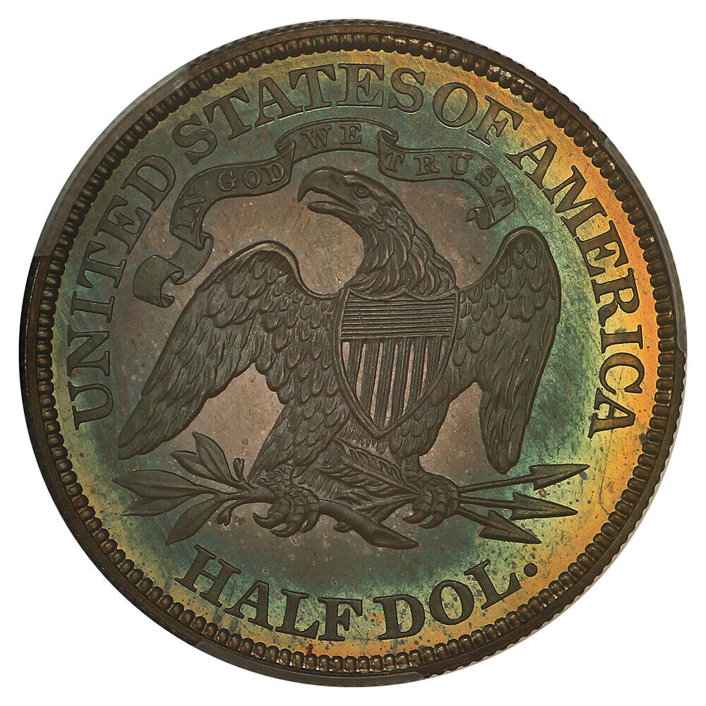 1869 50C PCGS/CAC PR66+ ex: D.L. Hansen/Chrismor