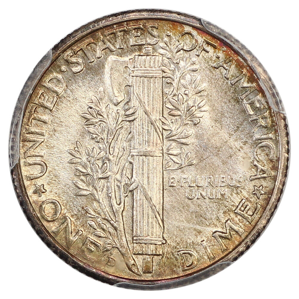 1929-D 10C PCGS MS67+FB ex: D.L. Hansen