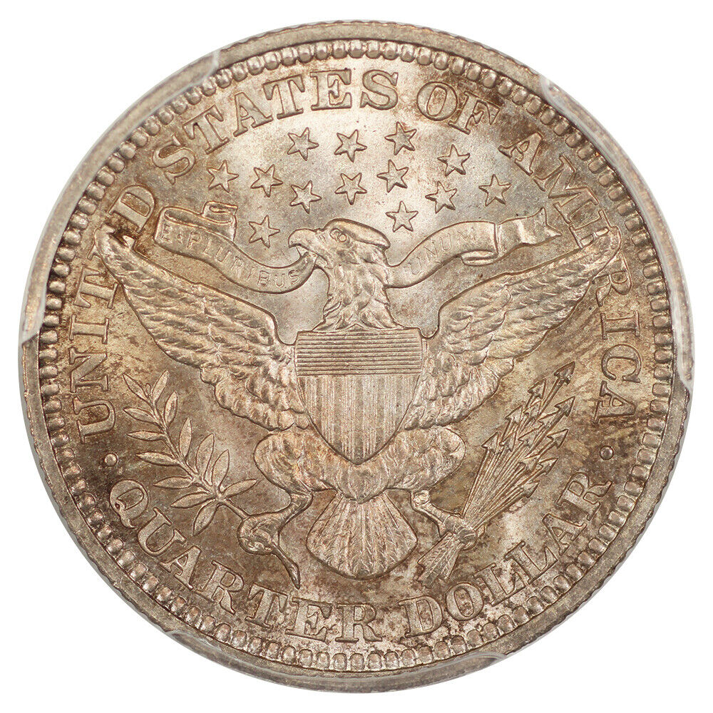 1907 25C PCGS/CAC MS66+