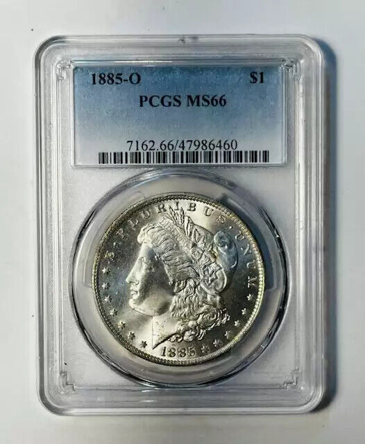 1885 O Morgan Silver Dollar PCGS MS-66