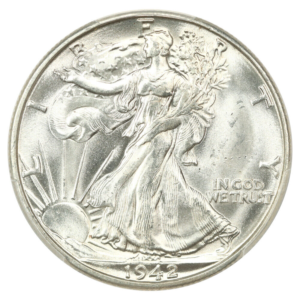 1942-D 50C PCGS MS65 - Walking Liberty Half Dollar