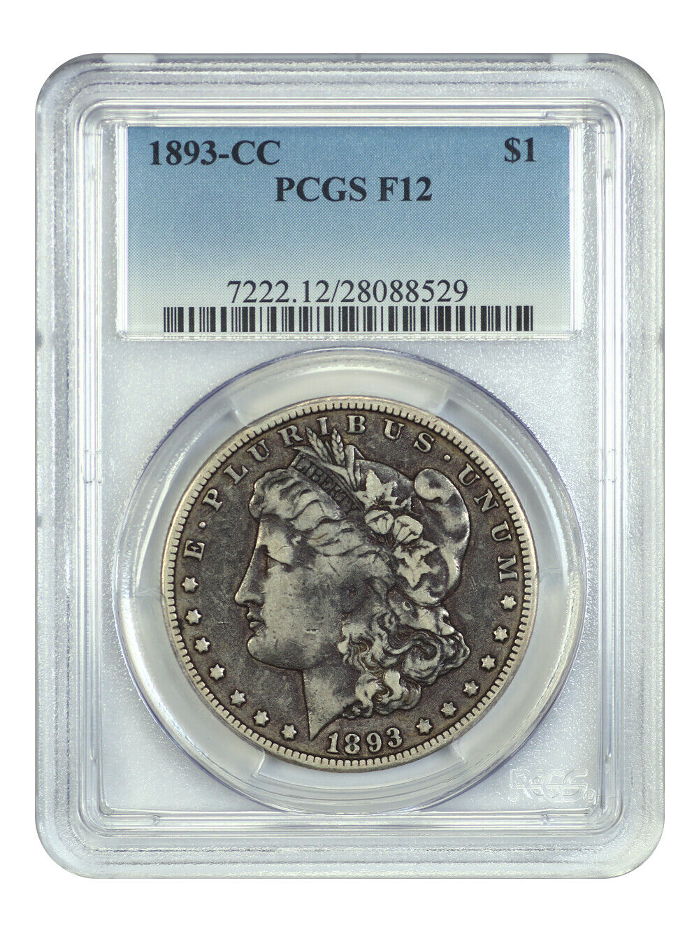 1893-CC $1 PCGS Fine 12 - Morgan Dollar