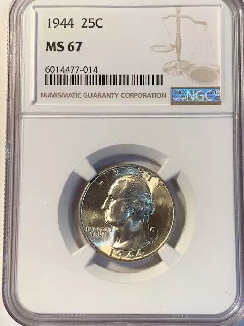 1944 P Washington Quarter NGC MS-67