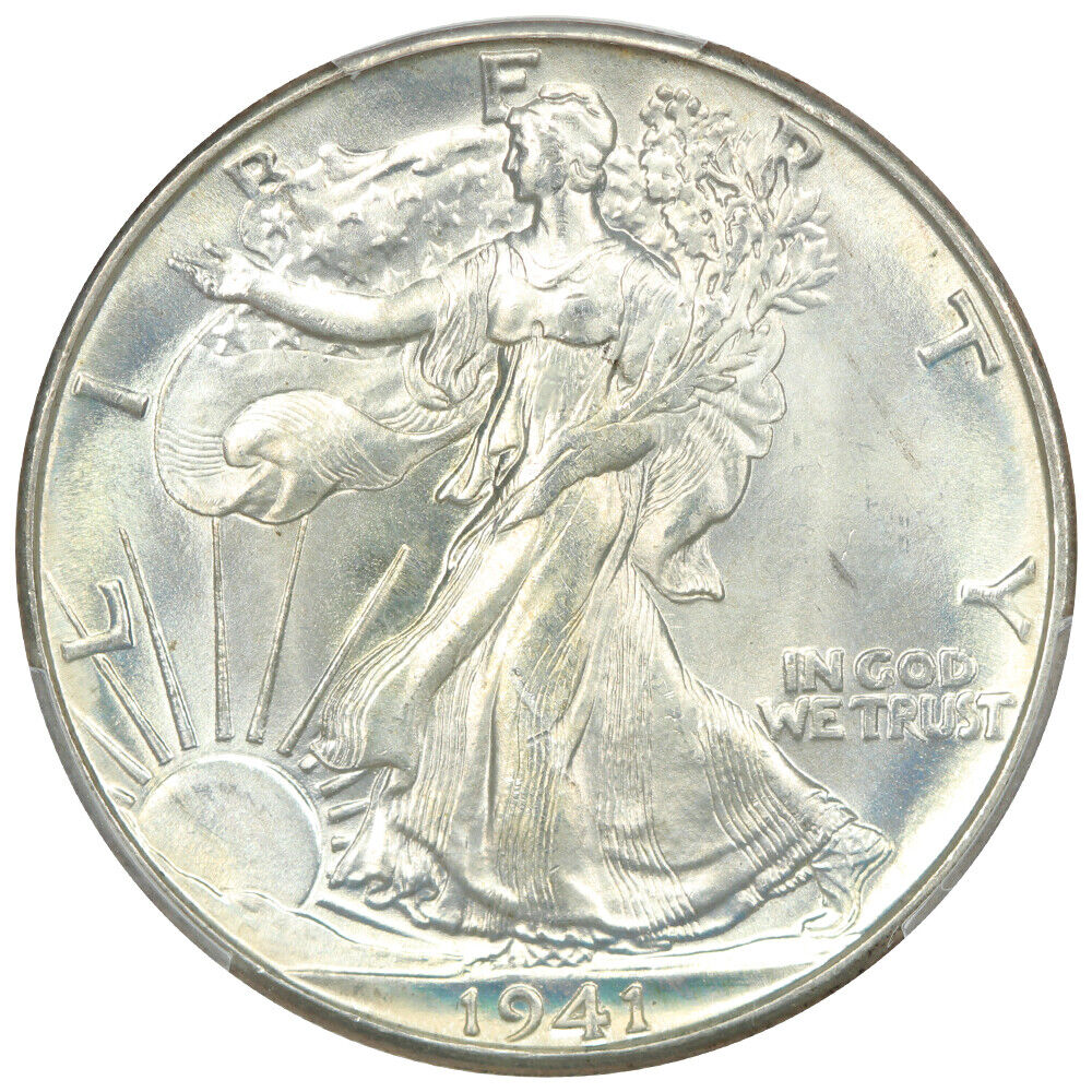 1941-D 50C PCGS MS67 - Walking Liberty Half Dollar