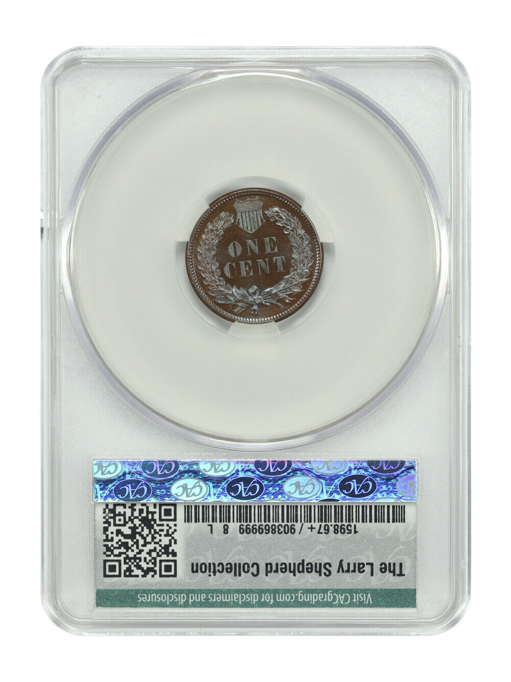 1886 1C CACG PR67+BN (Type 1) ex: D.L. Hansen/Larry Shepherd - Indian Cent