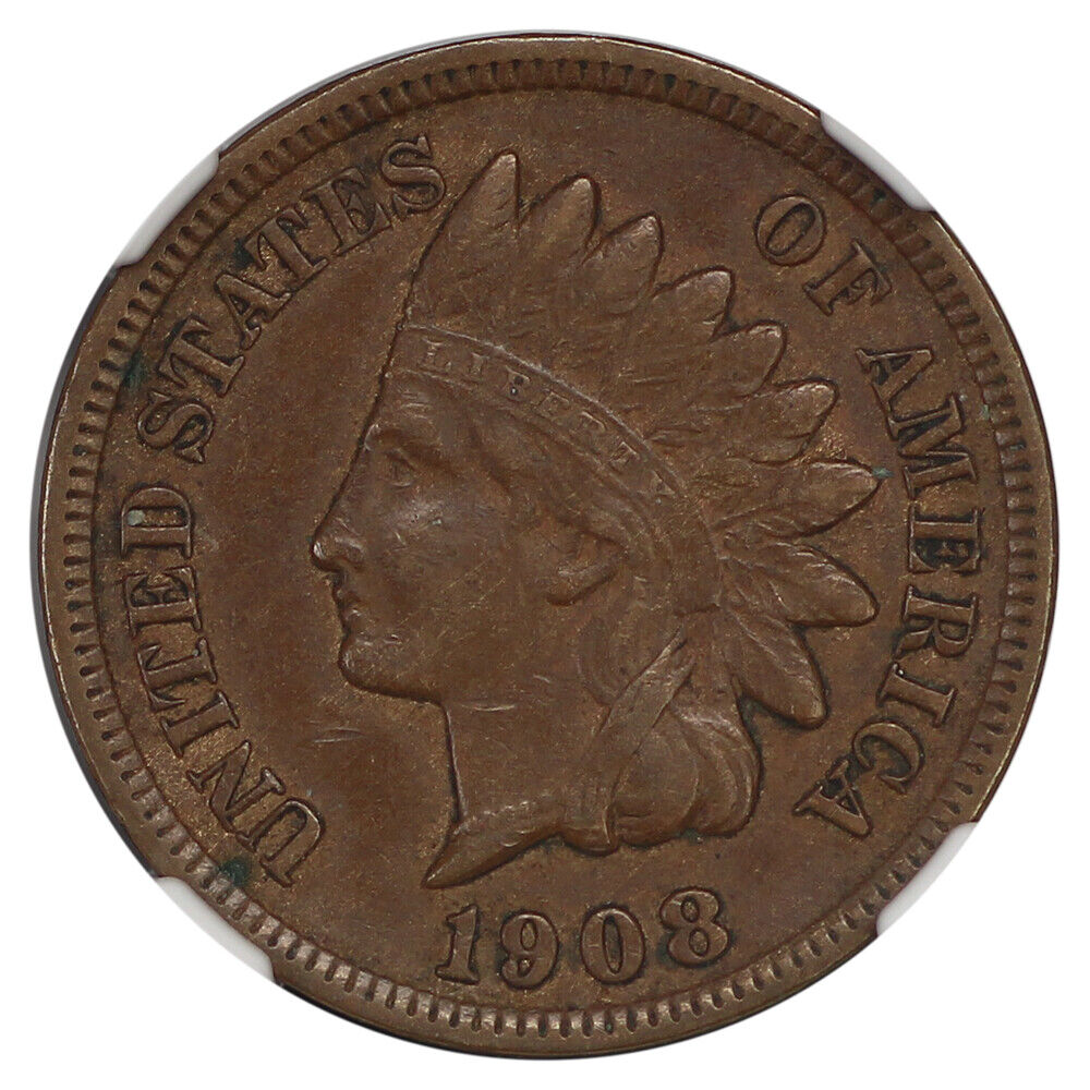 1908-S 1C NGC XF45 - Indian Cent - Popular Key Date