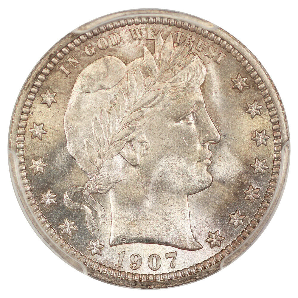 1907 25C PCGS/CAC MS66+