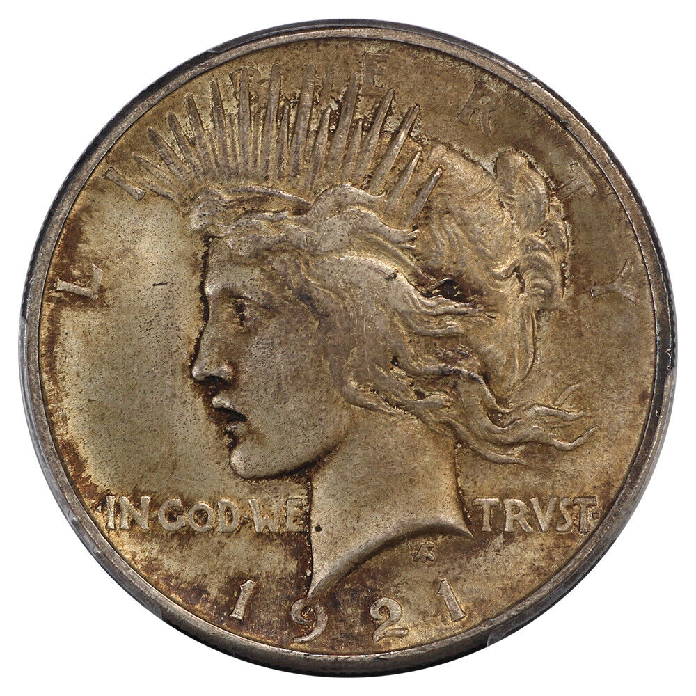 1921 $1 PCGS/CAC AU58 (High Relief) - Peace Dollar - Fantastic Originality