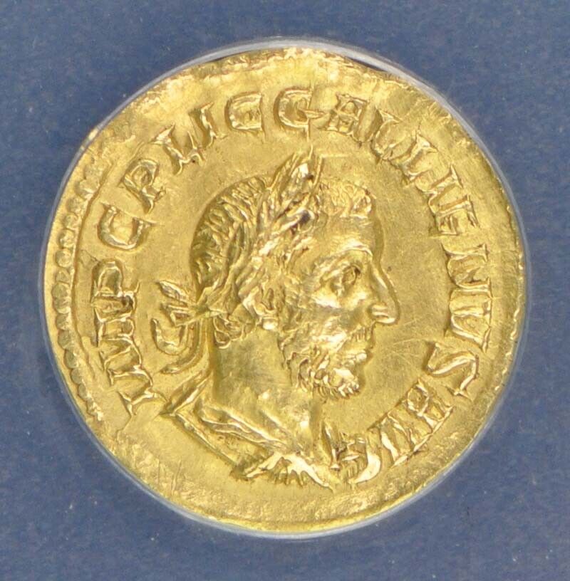 Gallienus, AD 253-268 ROMAN EMPIRE AV Aureus ANACS VF35