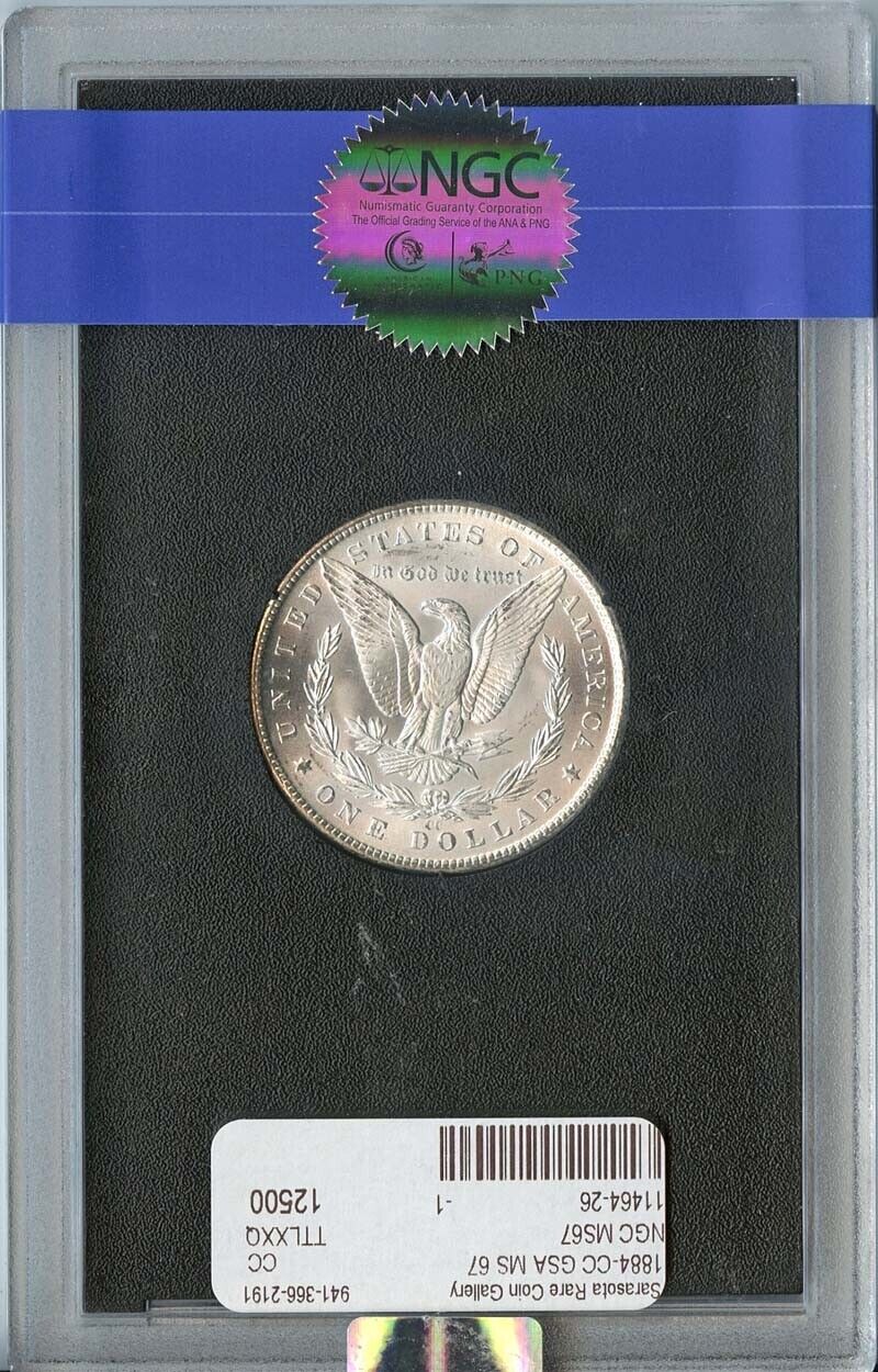1884-CC Morgan Dollar GSA HOARD S$1 NGC MS67
