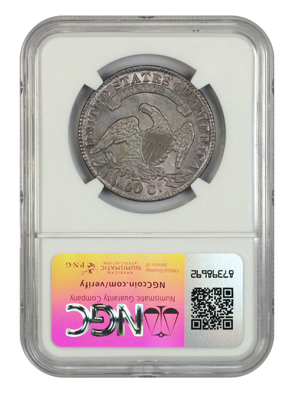 1833 50C NGC AU58 - Capped Bust Half Dollar