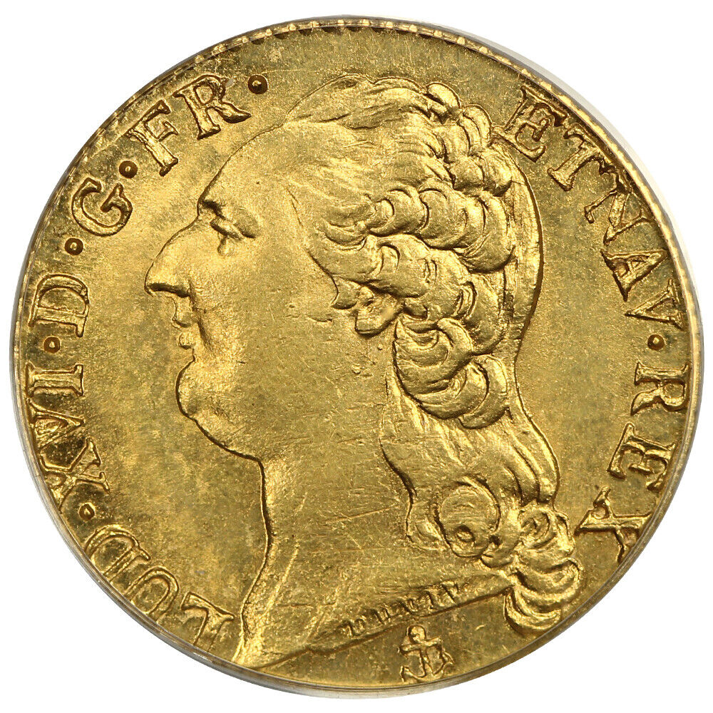 France: 1789-H L.D Or PCGS MS64