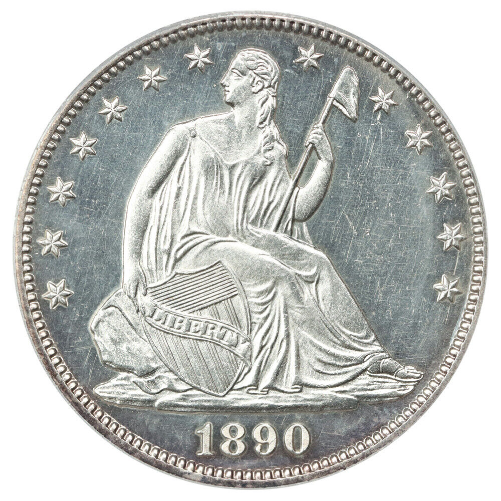 1890 50C PCGS PR62CAM - Liberty Seated Half Dollar