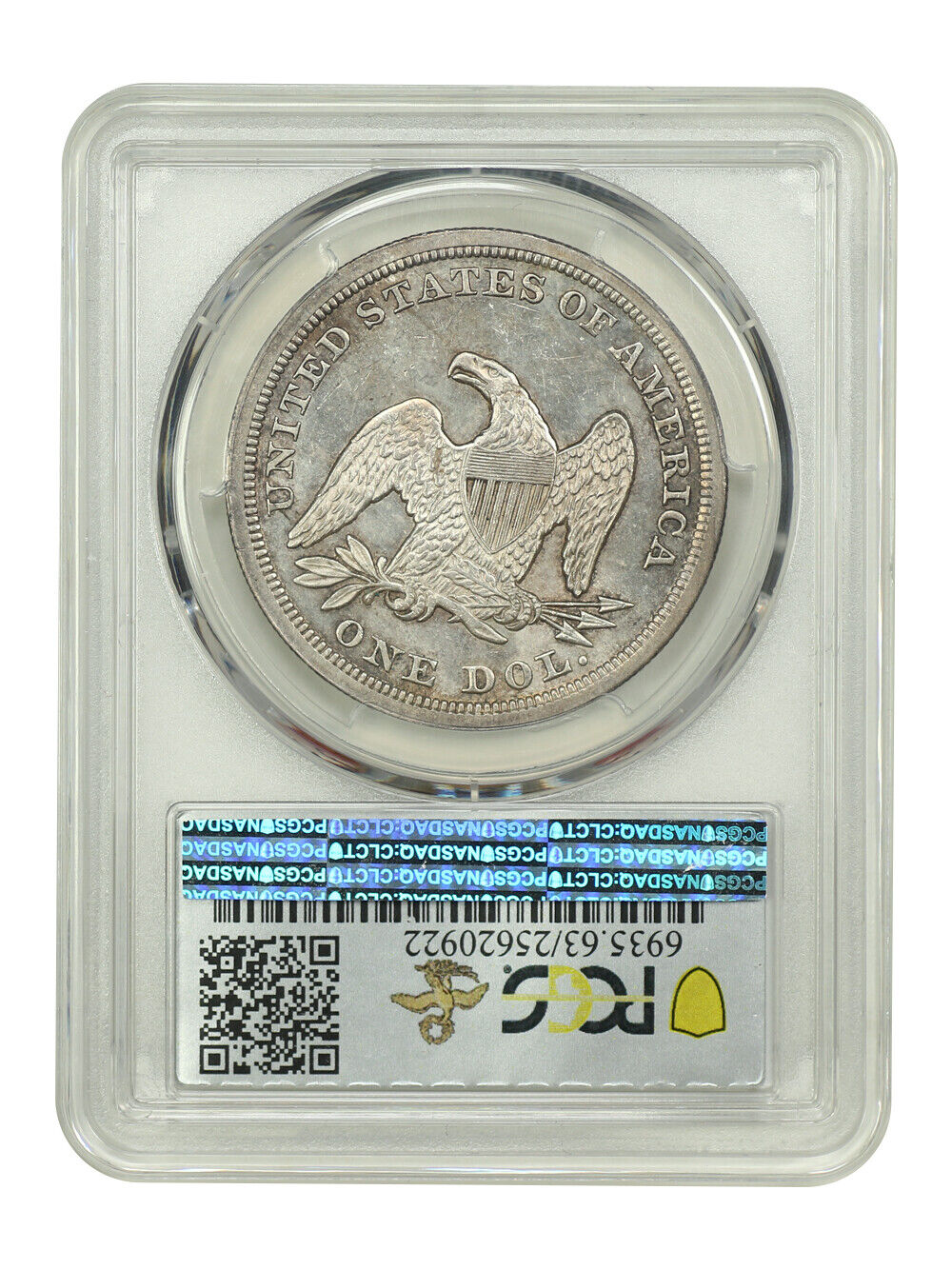 1848 $1 PCGS MS63 ex: D.L. Hansen