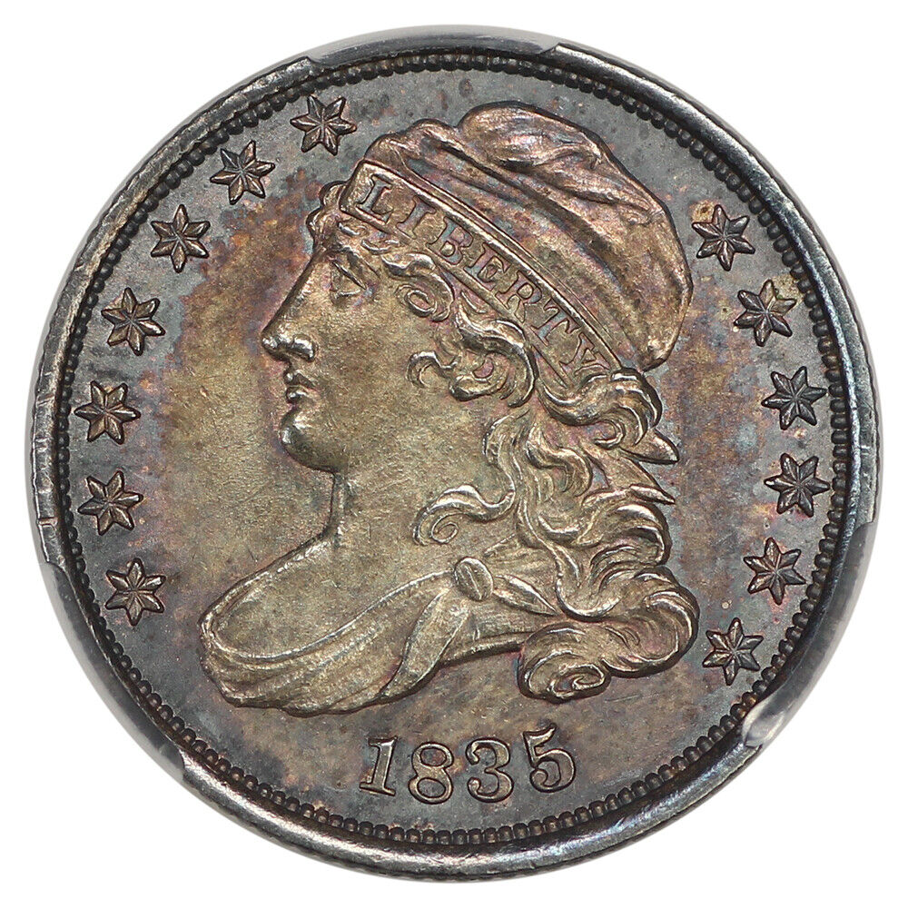 1835 10C CACG MS65 ex: D.L. Hansen - Capped Bust Dime
