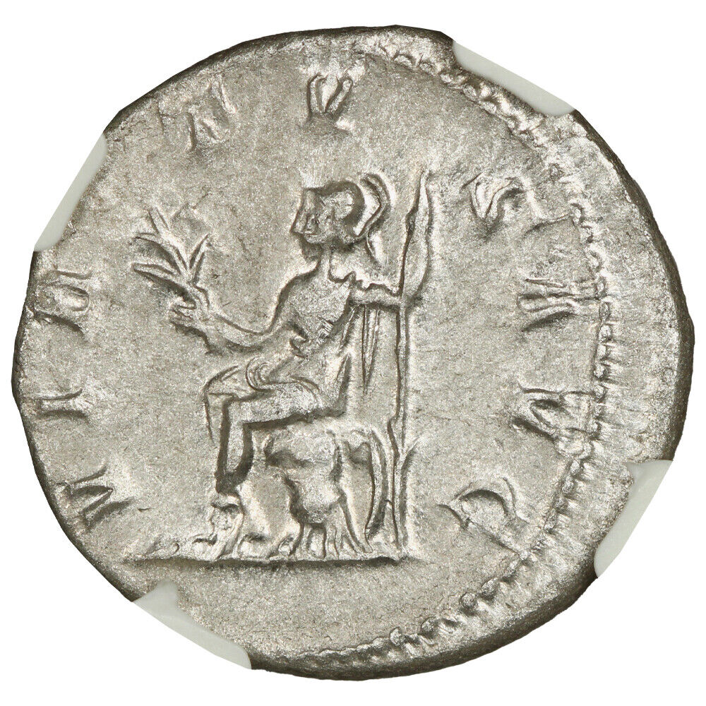 Ancient Roman: Philip I (AD 244-249) AR Double-Denarius NGC AU
