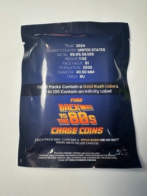 2024 $1 PCGS ULTRA BREAKS MS 70 SILVER EAGLE BACK TO THE 80'S SEALED PACK!