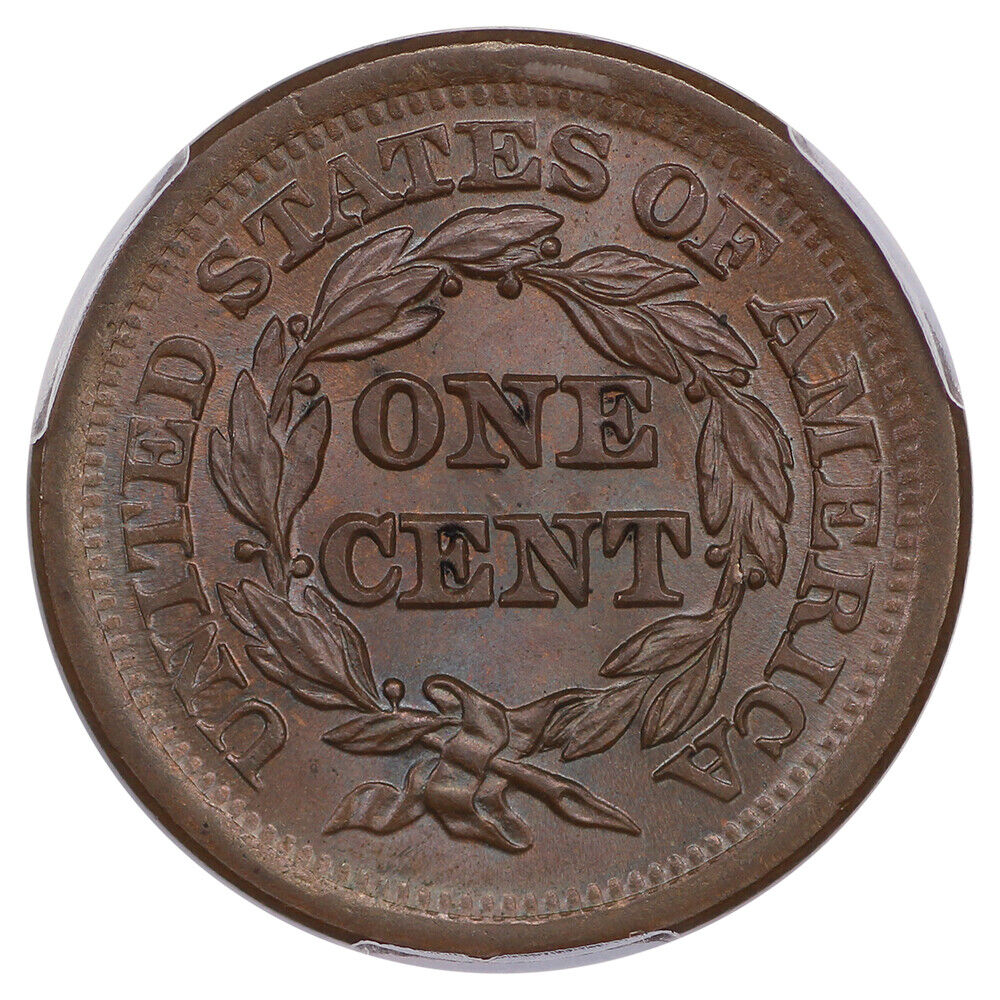 1851 1C PCGS/CAC MS66+BN